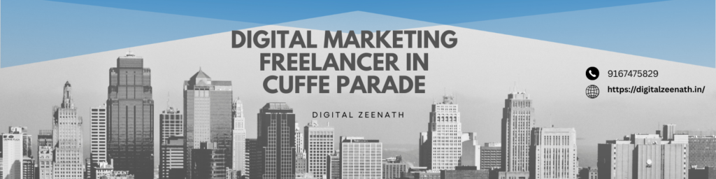 Top Digital Marketing Freelancer in Cuffe Parade for Business Growth grey & blue simple photo linkedin banner